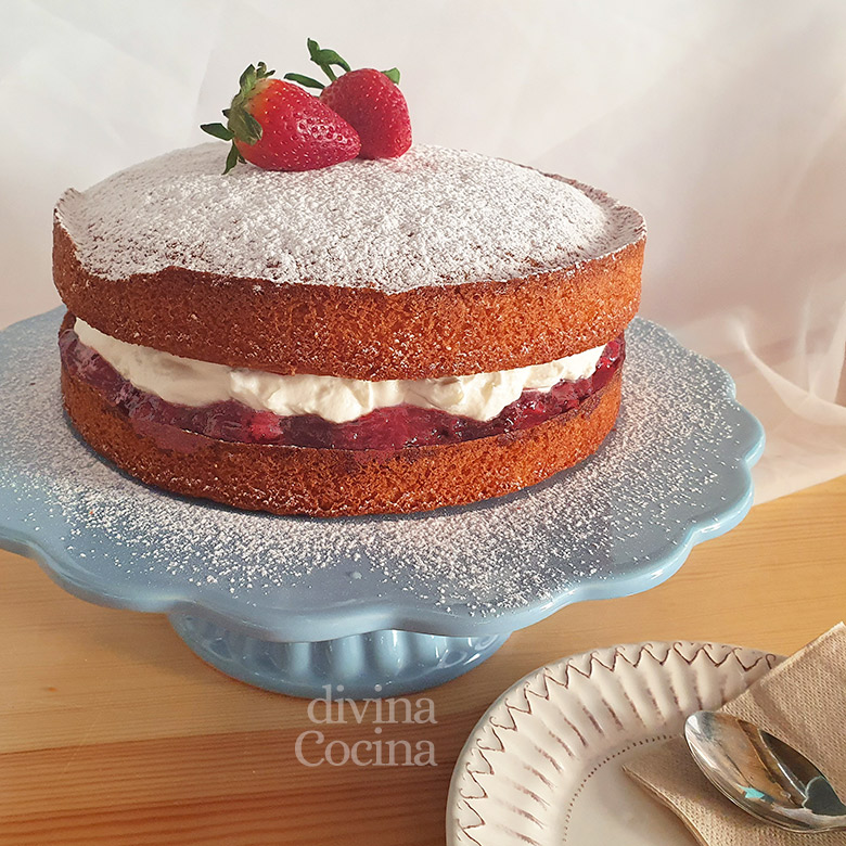 tarta reina victoria sponge cake