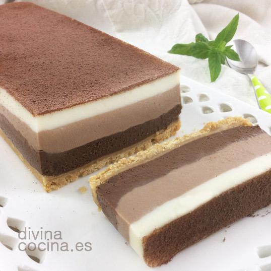 tarta tres chocolates