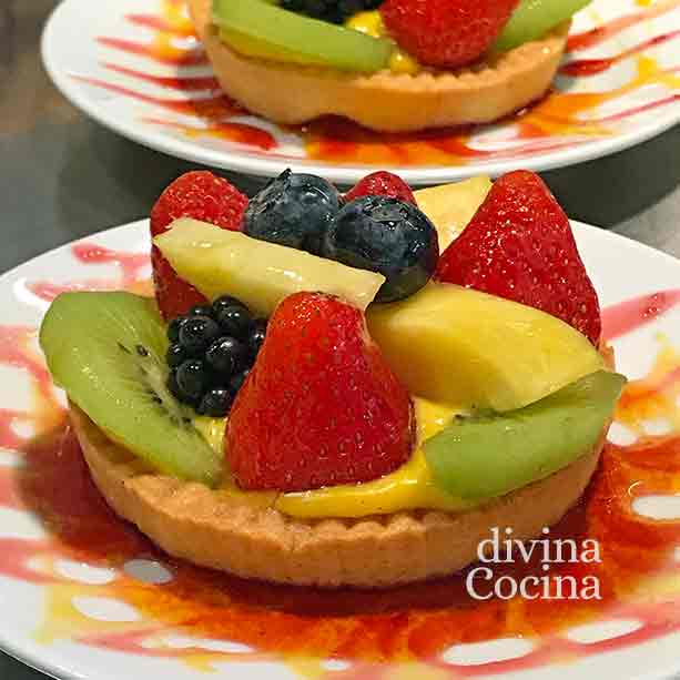 tartaletas de fruta fáciles y rápidas