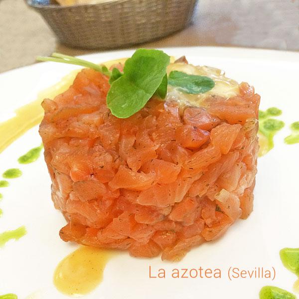 tartar de salmon para navidad