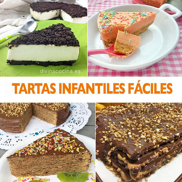 Fuera desastre Distinguir 7 Tartas Infantiles Fáciles - Receta de DIVINA COCINA