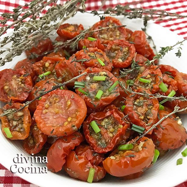 Tomatitos confitados