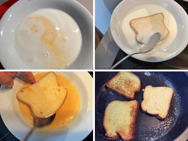 torrijas de pan dulce o bizcocho paso a paso