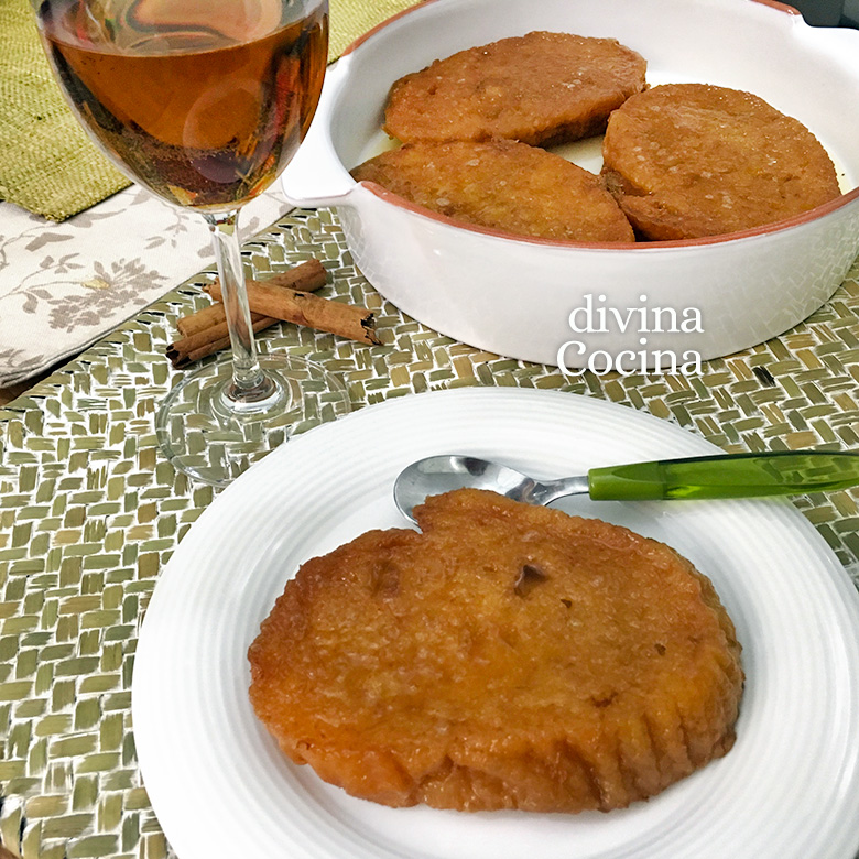 receta de torrijas de moscatel