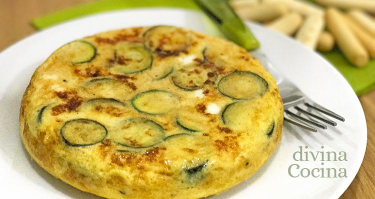 tortilla de calabacines al queso