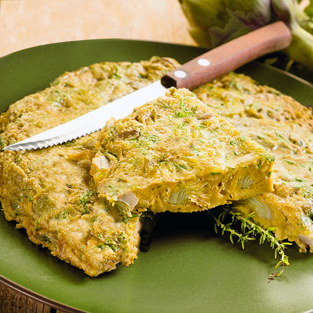 Tortilla de alcachofas 