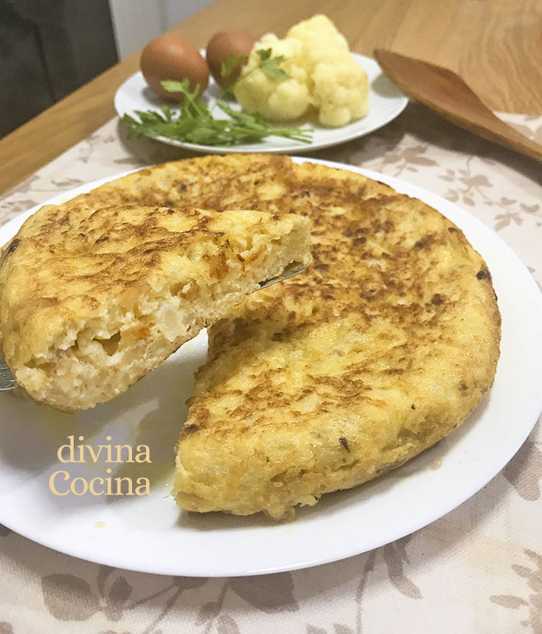 tortilla de coliflor