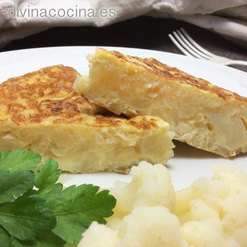 Tortilla de coliflor