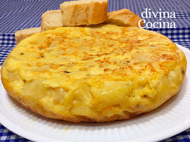 tortilla de patatas jamon y queso 1