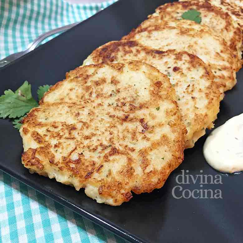 tortitas de coliflor