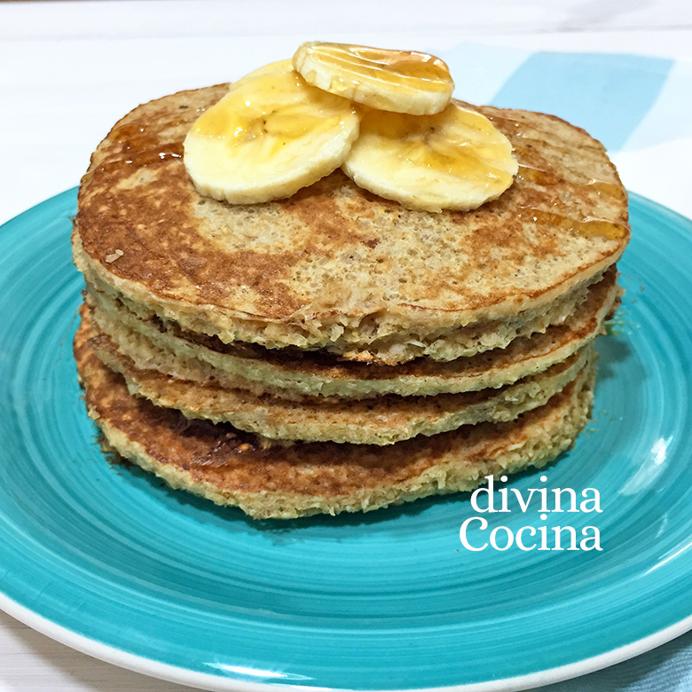 tortitas de avena y platano