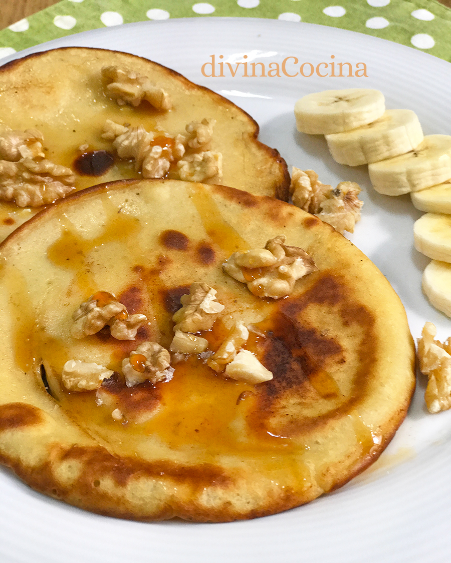 receta tortitas de platano yogur