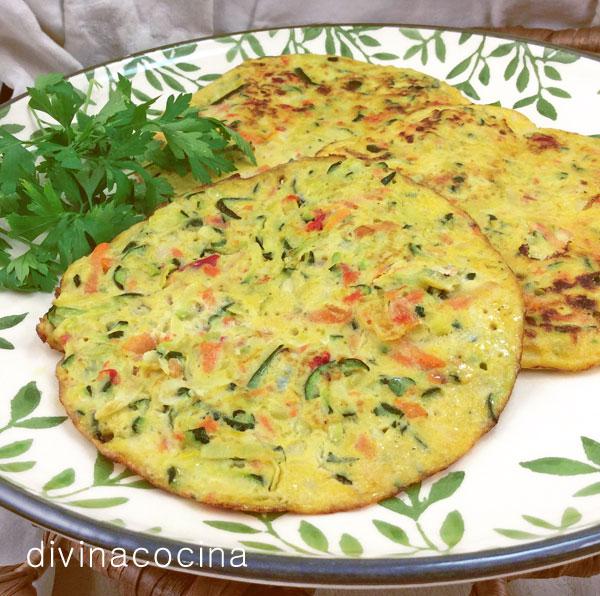 tortitas de verduras