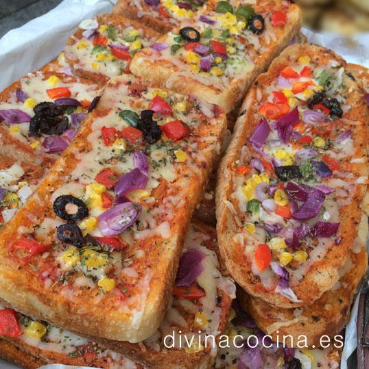 Tostas de verduras