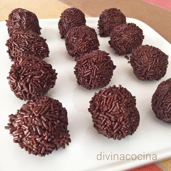 Trufas, receta clásica - Receta de DIVINA COCINA