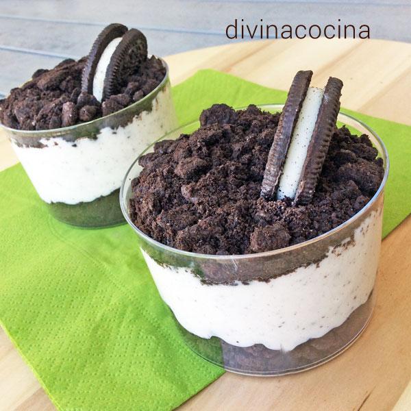 Vasitos oreo fáciles y rápidos - Receta de DIVINA COCINA